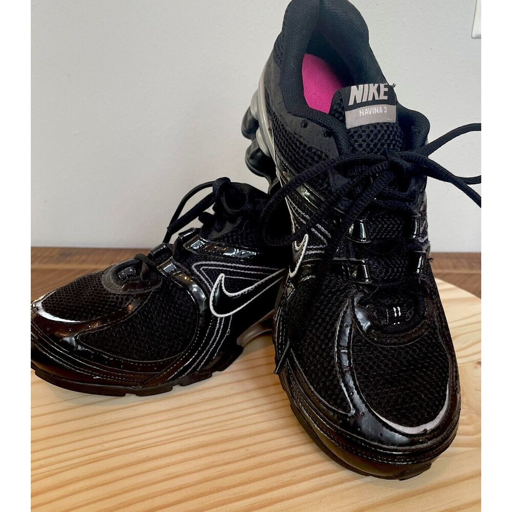 LN! Nike Navina 3 Black & Silver 343663-001 Athletic Shoes Women’s Size 7